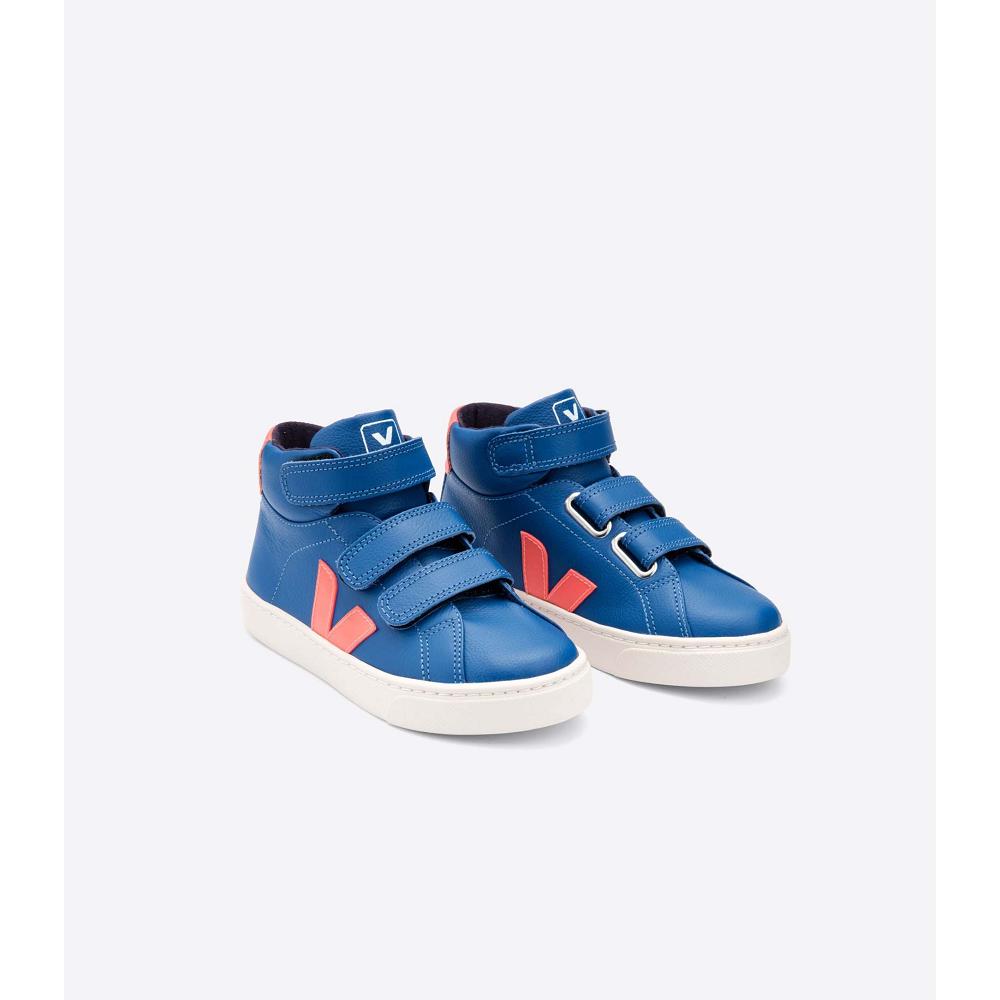 Kids' Veja ESPLAR MID CHROMEFREE High Tops Blue | SG 680OKI